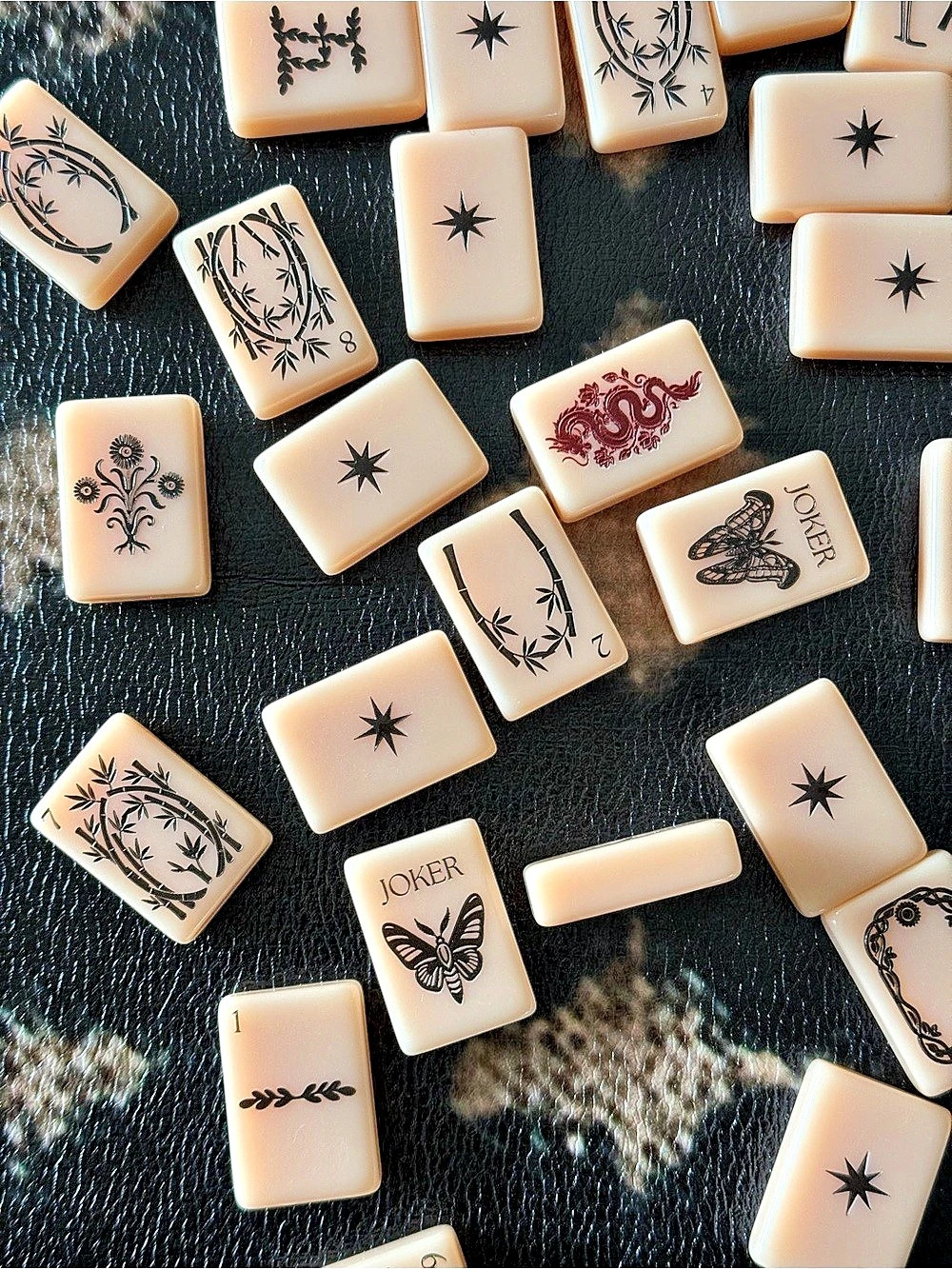 Mahjong Tiles & Mat - Picture 4 of 4